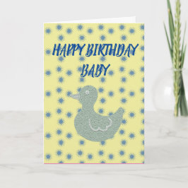 Cartão de Aniversário de Bebê