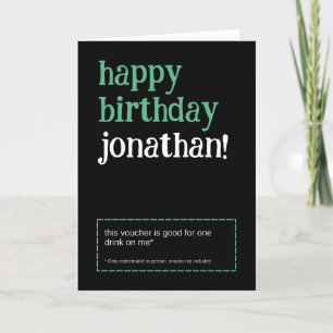 Cartão de Aniversário de Bebê Personalizado