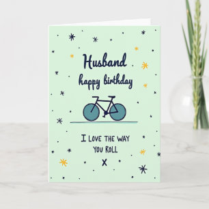 Cartão de Aniversário de Bicicleta do Marido