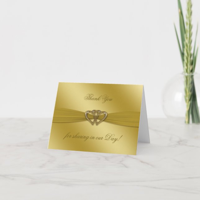 Cartão de Aniversário de Bodas de Ouro Clássico 50 (Frente)