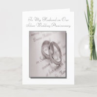 Cartão de Aniversário de Bodas de Prata para Marid