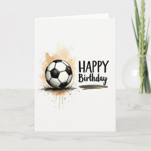 Cartão de Aniversário de Bola de Jogo Divertida