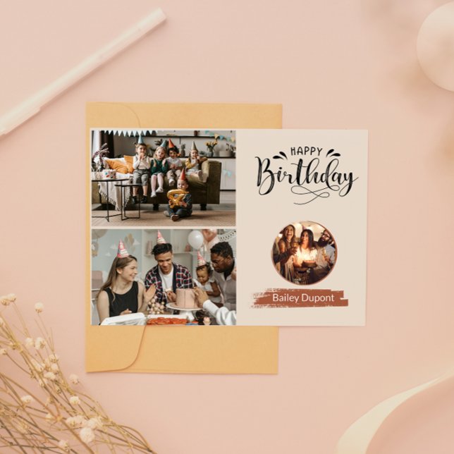 Cartão de aniversário de bolo bonito (I’m so lucky that you’re mine. card)