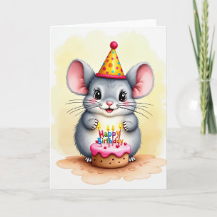 Cartão de Aniversário de Bolo Innocente