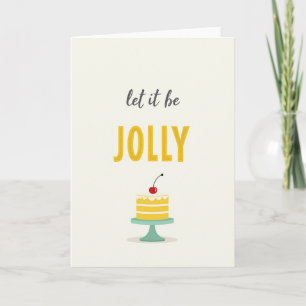 Cartão de Aniversário de Bolo Inspirador