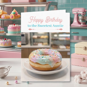 Cartão de Aniversário de Bolo Pastel Caprichoso pa