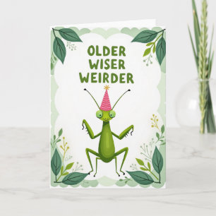 Cartão de Aniversário de Bug Divertido