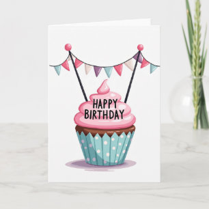 Cartão de Aniversário de Cacau Doce