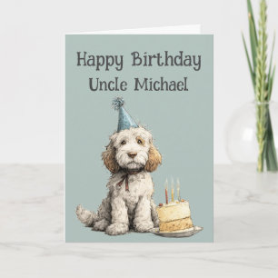 Cartão de Aniversário de Cachorro Cockapoo Caprich