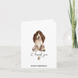 Cartão de Aniversário de Cachorro Cocker Spaniel M