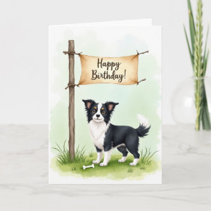 Cartão de Aniversário de Cachorro Fofinho