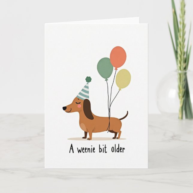Cartão de Aniversário de Cachorro Marrom (Frente)