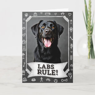 Cartão de Aniversário de Cachorro Sorridente