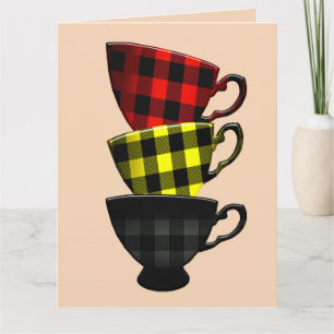 CARTÃO DE ANIVERSÁRIO DE CAFÉ PARA EMOLDURAR
