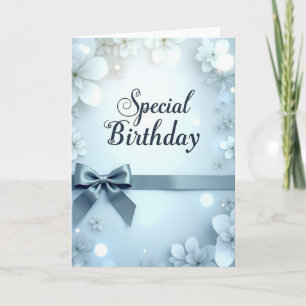 Cartão de Aniversário de Caligrafia Especial