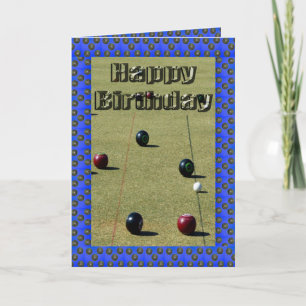Cartão de Aniversário de Camarão Azul Bordado