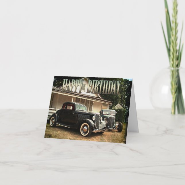 Cartão de aniversário de cana quente (Frente)