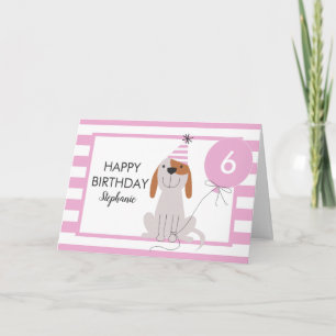 Cartão De Aniversário De Cão Da Puppy Qualquer Ida