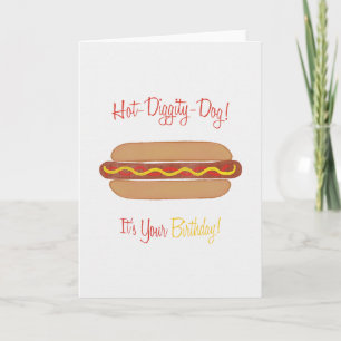 Cartão de Aniversário de Cão Quente, Cão Quente
