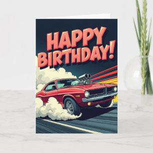 Cartão de Aniversário de Carro Dinâmico