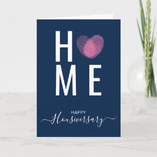 Cartão de aniversário de casa feliz housiversary