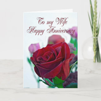 Cartão de aniversário de casamento