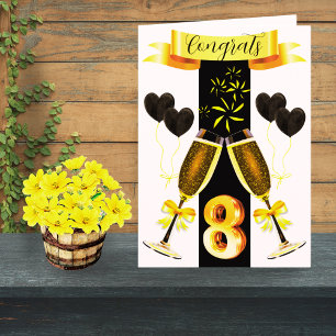 Cartão de aniversário de casamento Coração do Ca
