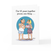 Cartão de Aniversário de Casamento de 15 para mari