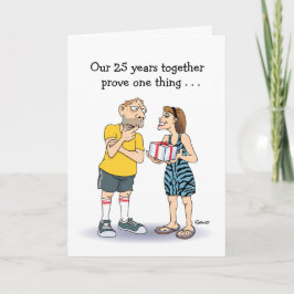 Cartão de aniversário de casamento de 25:Amor