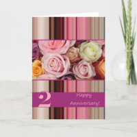 Cartão de Aniversário de Casamento de segundo - Fa
