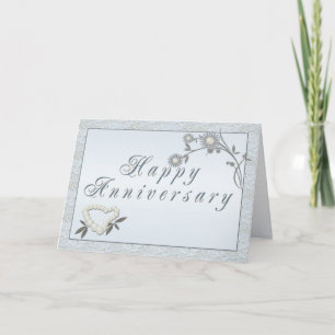 Cartão de Aniversário de Casamento Pérola