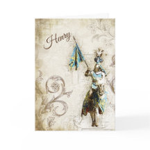 Cartão de Aniversário de Cavaleiro de Armadura