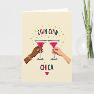 Cartão de Aniversário de Celebração com Brinde