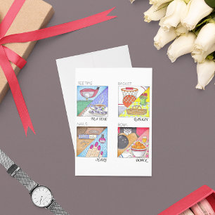 Cartão de Aniversário de Chá da Hora do Tee
