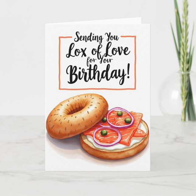 Cartão de Aniversário de Comida Gourmet (Frente)