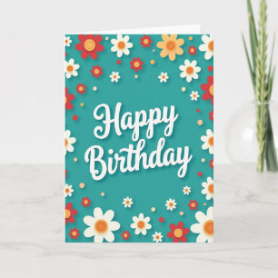 Cartão de Aniversário de Corte de Papel