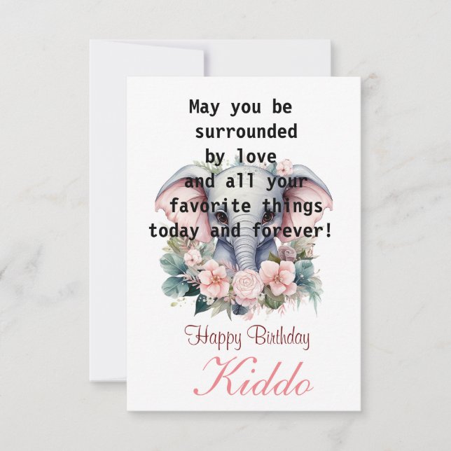 Cartão de Aniversário de Criança (Frente)