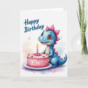 Cartão de Aniversário de Criatura Aqua