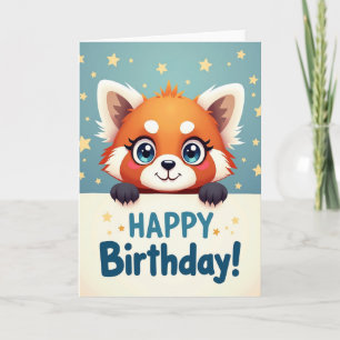 Cartão de Aniversário de Criatura Divertida