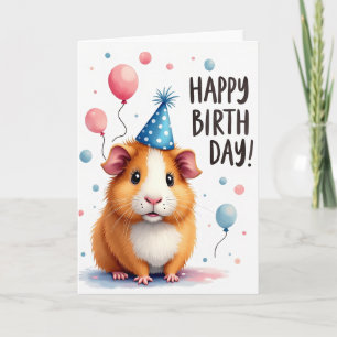 Cartão de Aniversário de Criatura Fofa