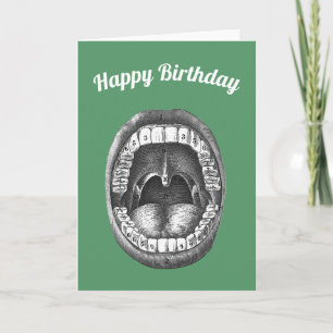 Cartão de Aniversário de Dentista