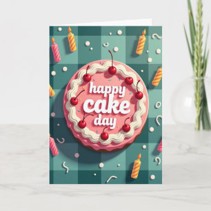 Cartão de Aniversário de Doce Fruta Rosa