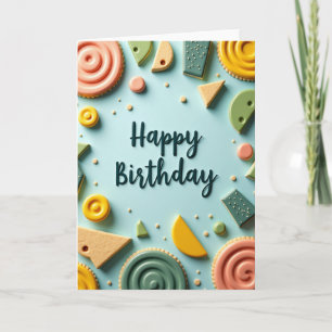 Cartão de Aniversário de Doces Caprichosos