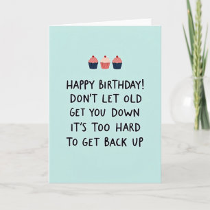 Cartão de Aniversário de Doces Humorísticos