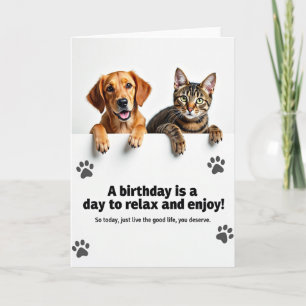 Cartão de Aniversário de Duo Fofo