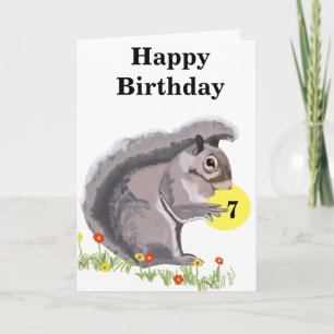 Cartão de Aniversário de Esquilo Cento