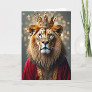 Cartão de Aniversário de Felino Real