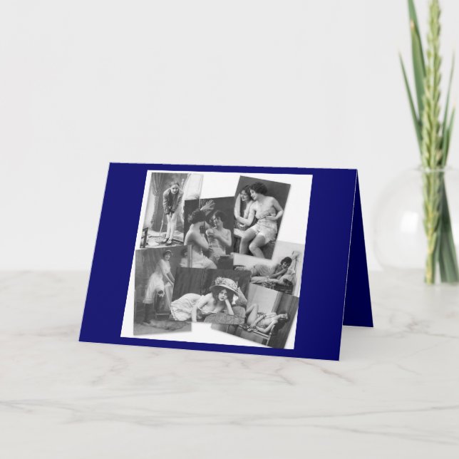 Cartão de aniversário de Femme Fatale (Frente)