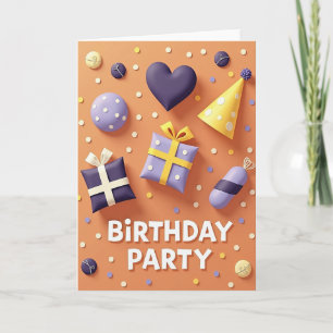 Cartão de Aniversário de Festa Caprichoso