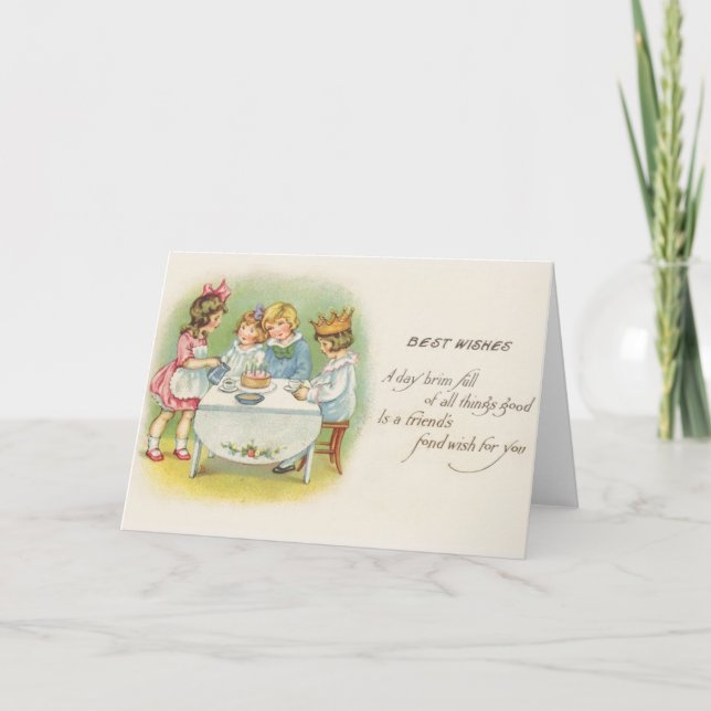 Cartão de Aniversário de Festa de aniversário Infa (Frente)